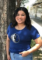 New Era Dallas Mavericks Womens Blue Primary Crew T-Shirt
