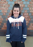 New Era Chicago Bears Womens Navy Blue Tri Blend Hooded Sweatshirt
