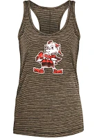 Brownie  New Era Cleveland Browns Womens Brown Space Dye Tank Top
