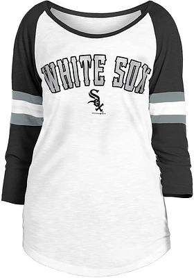 New Era Chicago White Sox Womens Raglan LS Tee