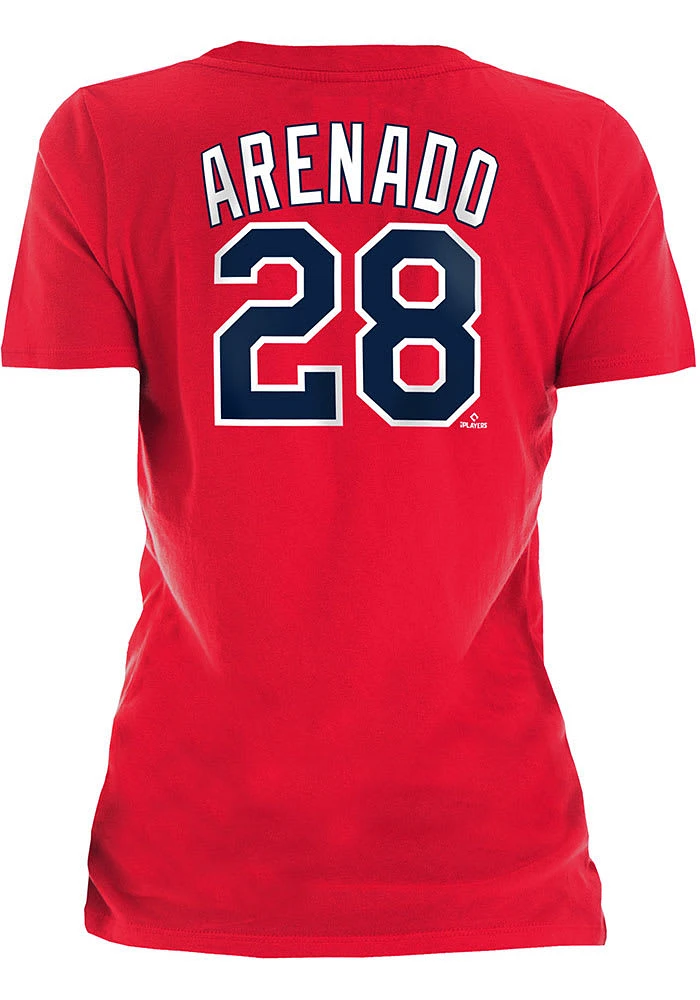 Nolan Arenado St Louis Cardinals Womens Red Player T-Shirt