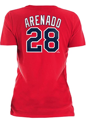 Nolan Arenado St Louis Cardinals Womens Red Player T-Shirt