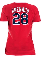 Nolan Arenado St Louis Cardinals Womens Red Player T-Shirt