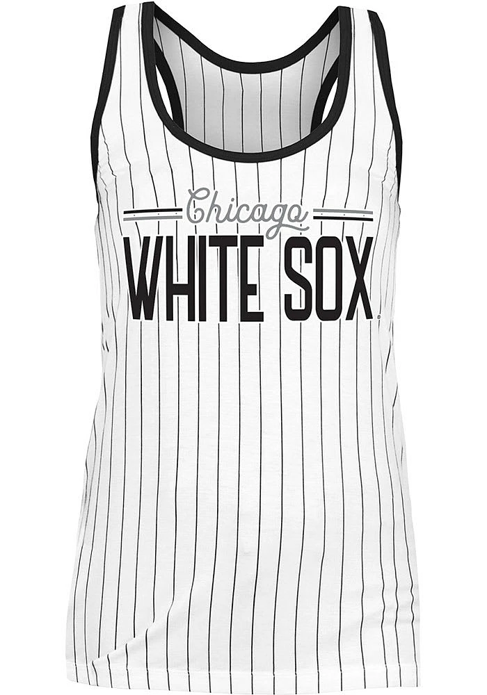 New Era Chicago White Sox Womens Script Pinstripe Tank Top