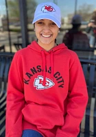 New Era Kansas City Chiefs Womens Red Fleece Detail Hooded Sweatshirt