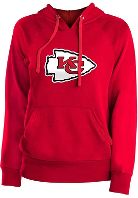 New Era Kansas City Chiefs Womens Red Fleece Hooded Sweatshirt
