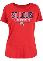 Paul Goldschmidt St Louis Cardinals Womens Red Brushed Player T-Shirt