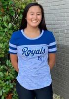 New Era Kansas City Royals Womens Blue Space Dye Design Short Sleeve T-Shirt