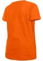 New Era Cincinnati Bengals Girls Orange Wordmark Flip Sequin Short Sleeve Fashion T-Shirt