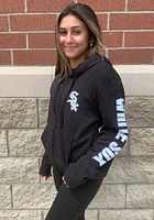 New Era Chicago White Sox Womens Black Fleece Long Sleeve Full Zip Jacket
