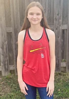 New Era St Louis Cardinals Womens Red Ringer Tank Top