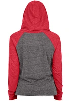 New Era Texas Rangers Womens Grey Contrast Hooded Sweatshirt