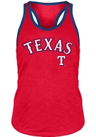 New Era Texas Rangers Womens Red Ringer Tank Top