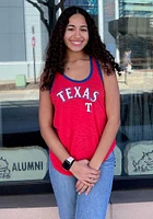 New Era Texas Rangers Womens Red Ringer Tank Top
