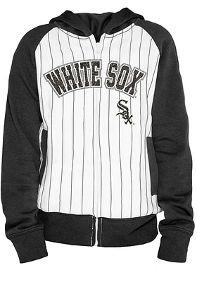 New Era Chicago White Sox Girls Pinstripe Long Sleeve Full Zip Jacket