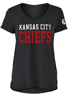 New Era Kansas City Chiefs Womens Black Rayon Short Sleeve T-Shirt
