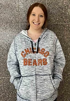 New Era Chicago Bears Womens Navy Blue Space Dye Long Sleeve Full Zip Jacket