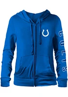New Era Indianapolis Colts Womens Fleece Long Sleeve Full Zip Jacket