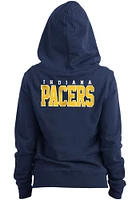 New Era Indiana Pacers Womens Black Fleece Long Sleeve Full Zip Jacket