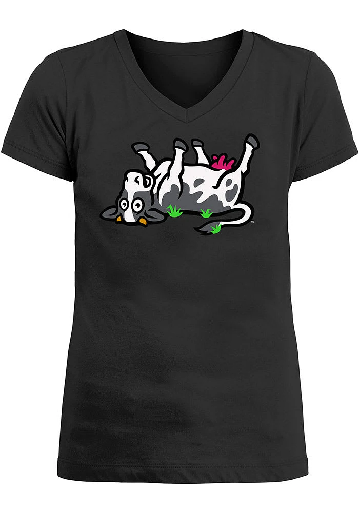 New Era Wichita Wind Surge Girls Black Copa De La Diversion Short Sleeve Fashion T-Shirt