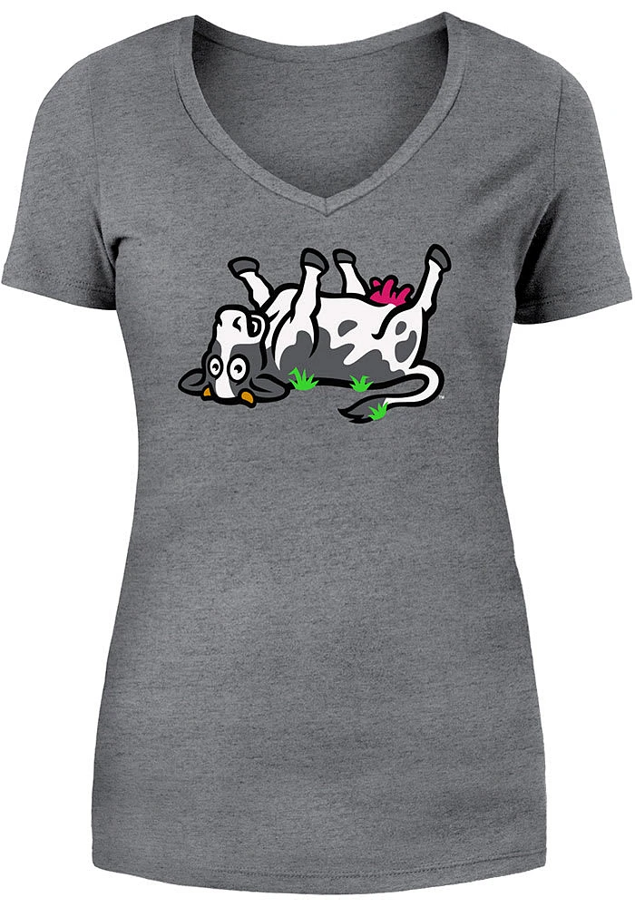 New Era Wichita Wind Surge Womens Grey Copa Short Sleeve T-Shirt