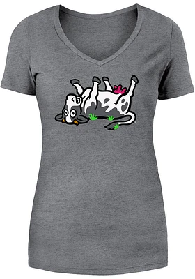 New Era Wichita Wind Surge Womens Grey Copa Short Sleeve T-Shirt
