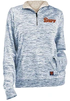 New Era Chicago Bears Womens Navy Blue Space Dye Qtr Zip