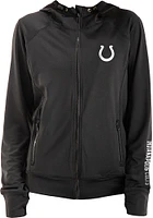 New Era Indianapolis Colts Womens Black Fleece Comfort Long Sleeve Full Zip Jacket