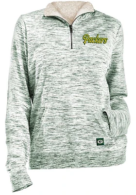 New Era Green Bay Packers Womens Space Dye Qtr Zip