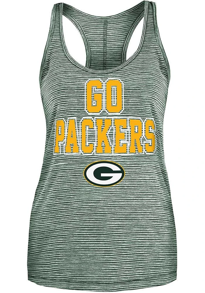 New Era Green Bay Packers Womens Space Dye Tank Top