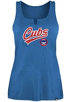 New Era Chicago Cubs Womens Blue Jersey Tank Top