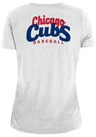 New Era Chicago Cubs Womens Front Twist Short Sleeve T-Shirt