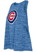 New Era Chicago Cubs Womens Blue Space Dye Tank Top