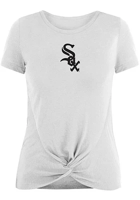 New Era Chicago White Sox Womens Front Twist Short Sleeve T-Shirt