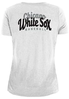 New Era Chicago White Sox Womens Front Twist Short Sleeve T-Shirt