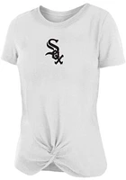 New Era Chicago White Sox Womens Front Twist Short Sleeve T-Shirt