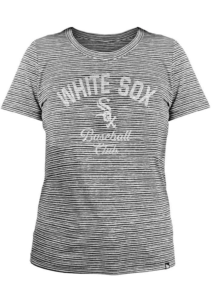 New Era Chicago White Sox Womens Black Space Dye T-Shirt
