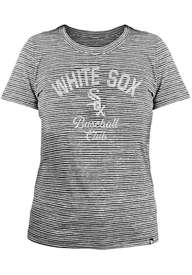 New Era Chicago White Sox Womens Black Space Dye T-Shirt