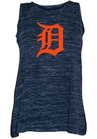 New Era Detroit Tigers Womens Navy Blue Space Dye Tank Top