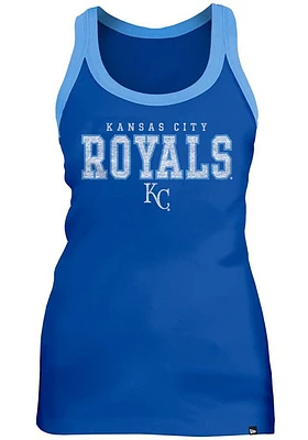 New Era Kansas City Royals Womens Blue Binding Tank Top