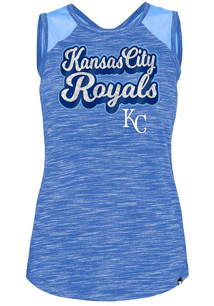 New Era Kansas City Royals Womens Blue Dye Pattern Tank Top