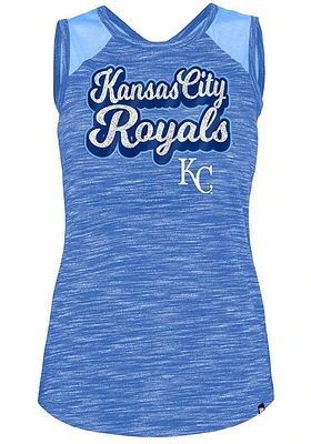 New Era Kansas City Royals Womens Blue Dye Pattern Tank Top