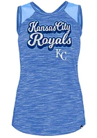 New Era Kansas City Royals Womens Blue Dye Pattern Tank Top
