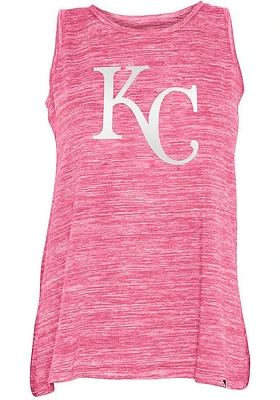 New Era Kansas City Royals Womens Pink Space Dye Tank Top