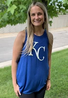 New Era Kansas City Royals Womens Blue Cut off Tank Top
