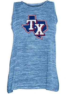 New Era Texas Rangers Womens Light Blue Space Dye Tank Top