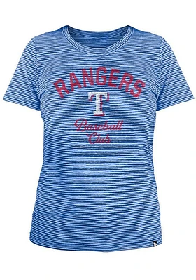 New Era Texas Rangers Womens Blue Space Dye T-Shirt