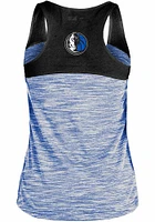 New Era Dallas Mavericks Womens Blue Space Dye Tank Top