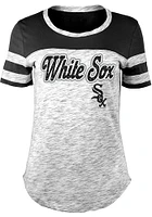 New Era Chicago White Sox Womens Black Space Dye Short Sleeve T-Shirt