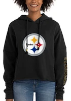 New Era Pittsburgh Steelers Womens Black Athletic Hooded Sweatshirt